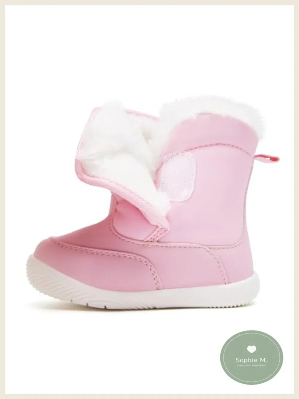Baby Snow Boots Waterproof Winter Warm Faux Fur Nonslip Toddler First Walker